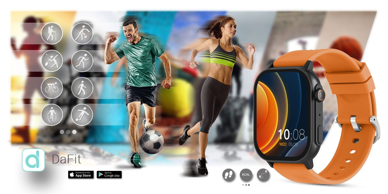 Smartwatch Gravity GT15-2 Pomarańczowy Pasek Silikonowy + Czarna Bransoleta – zdjęcie 16