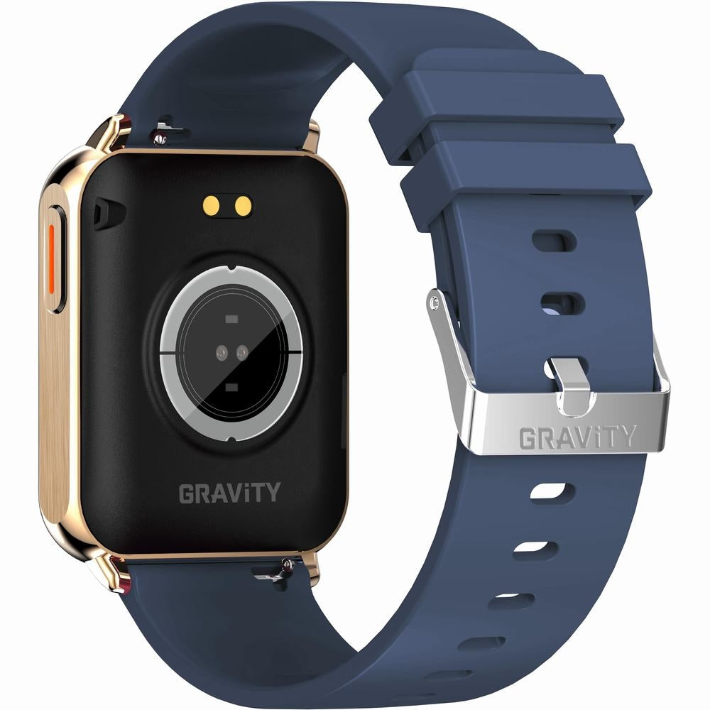 Smartwatch Gravity Różowe Złoto Granatowy 2 Paski GT17-2 – zdjęcie 12