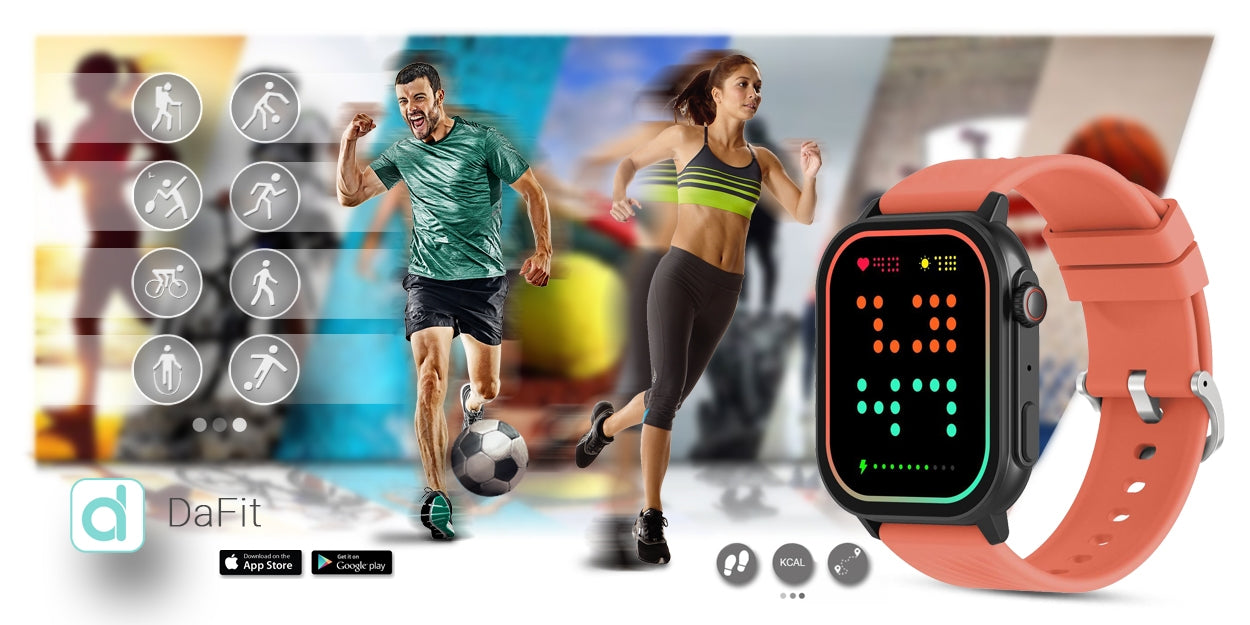 Smartwatch Gravity GT15-3 Czerwony Pasek Silikonowy + Czarna Bransoleta – zdjęcie 16
