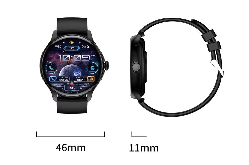 Smartwatch Damski Rubicon RNCF35 BLACK Bransoleta + Pasek – zdjęcie 15