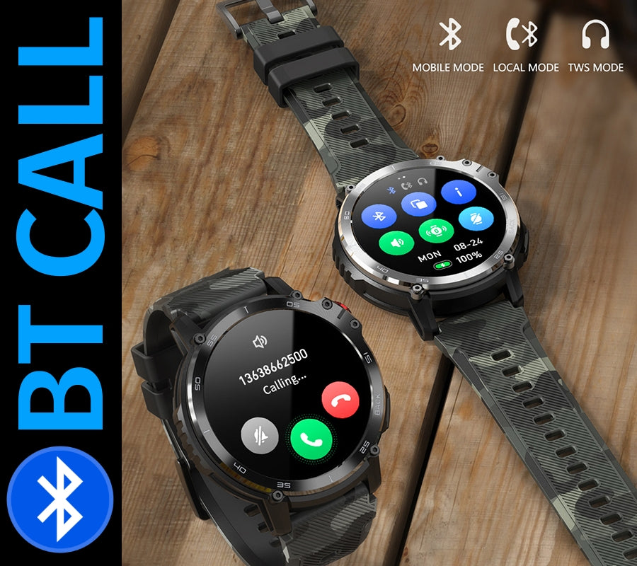 Smartwatch Męski RUBICON RNCF08 Black/Moro SMARUB232 – zdjęcie 15