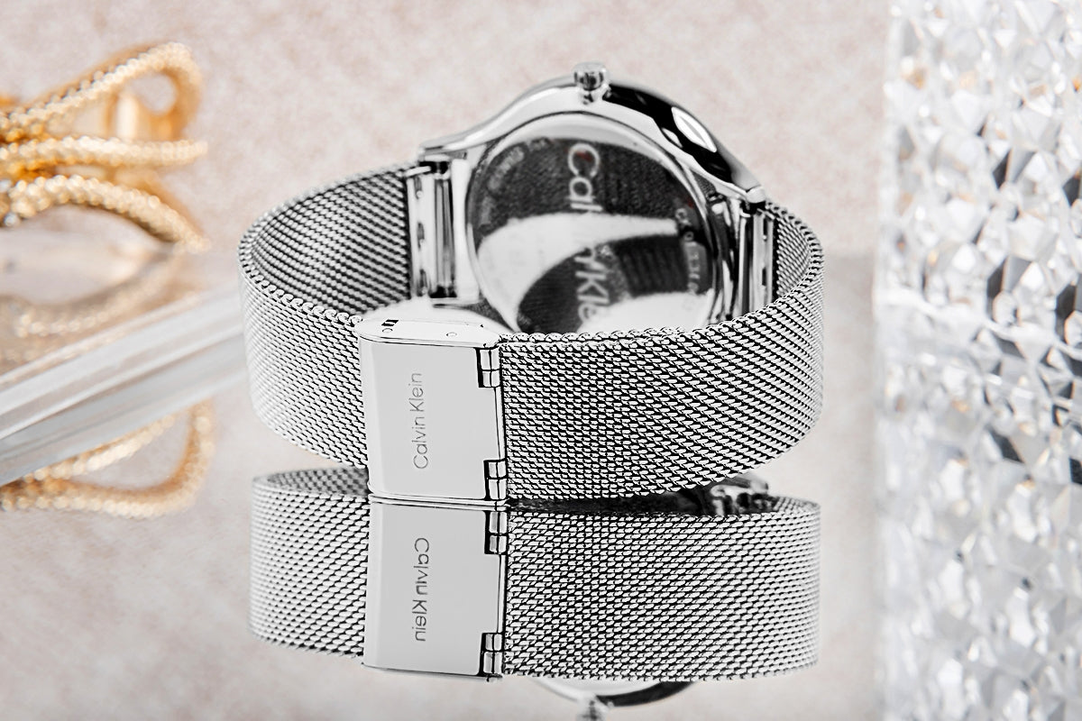 Zegarek Damski CALVIN KLEIN Timeless Mesh 25200001 + BOX – zdjęcie 9