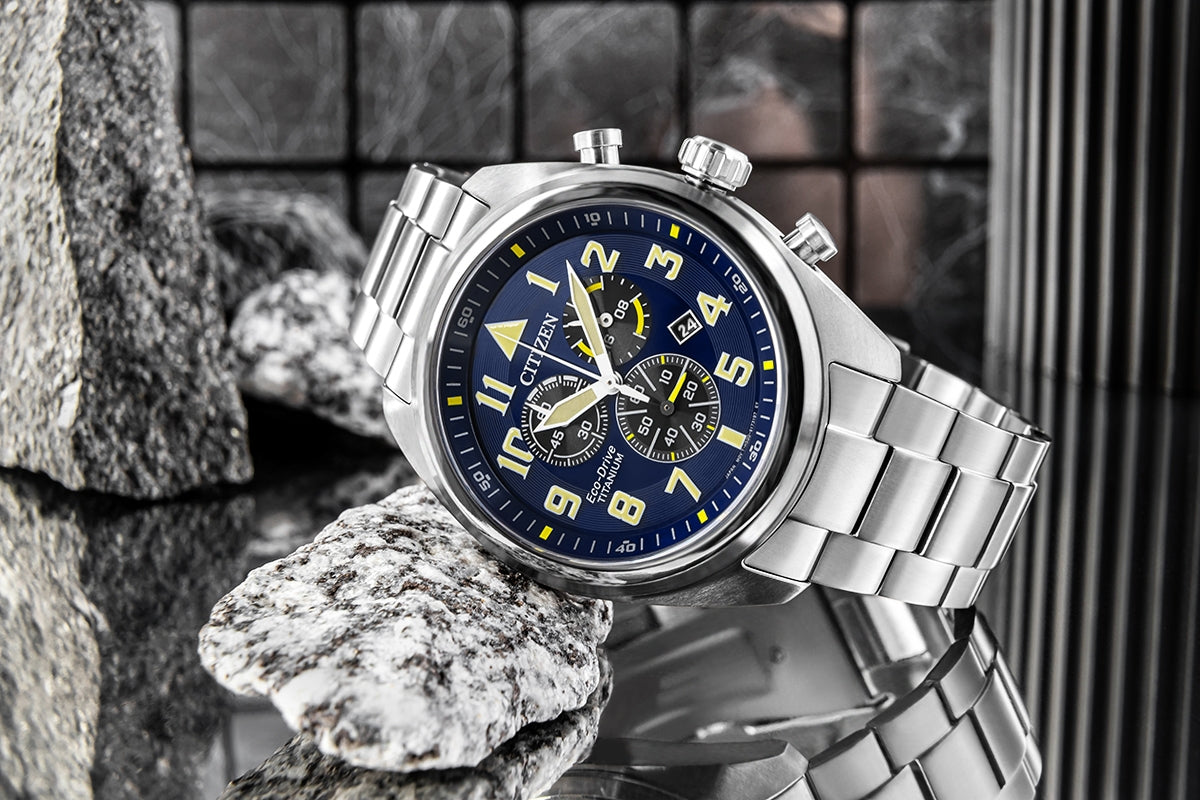 Zegarek Męski CITIZEN Super Titanium Eco-Drive AT2480-81L + BOX – zdjęcie 9