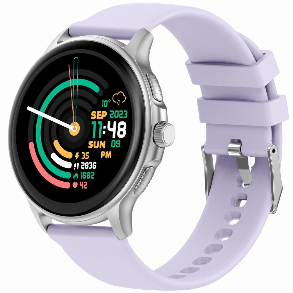 Smartwatch Damski GRAVITY GT12-6 Fioletowy Pasek Silikonowy + Srebrna – zdjęcie 16
