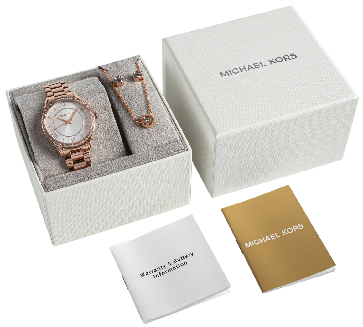 Zegarek Damski Michael Kors Lauryn + biżuteria MK4850SET + BOX – zdjęcie 8