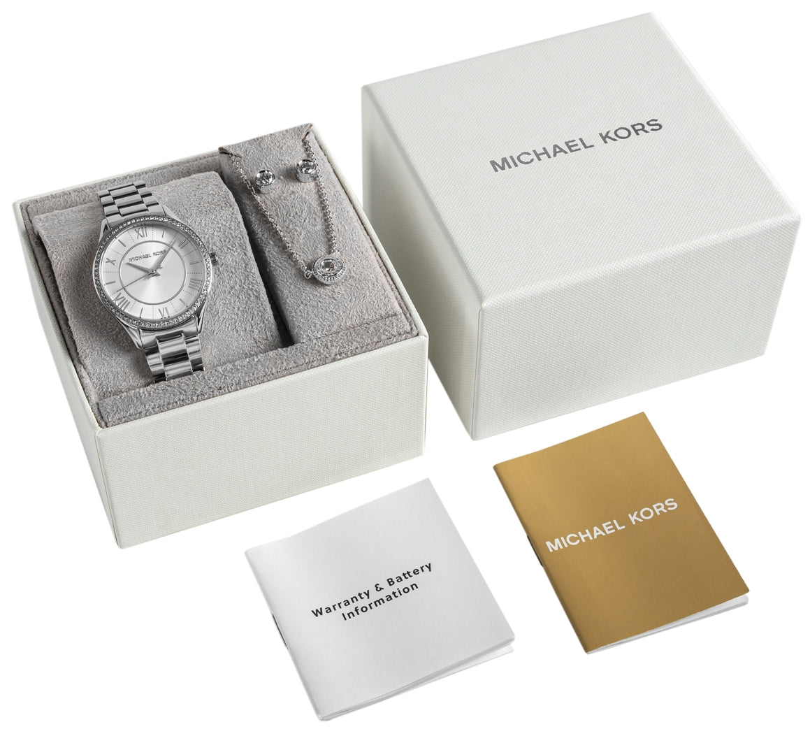 Zegarek Damski Michael Kors Lauryn + biżuteria MK4851SET + BOX – zdjęcie 8