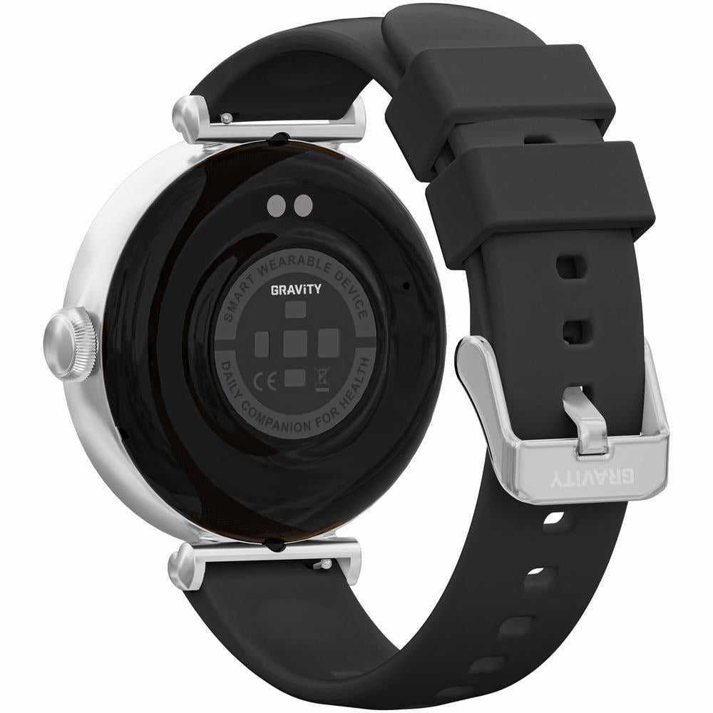 Smartwatch Gravity Srebrno Różowe Złoto Czarny 2 Paski GT26-5 – zdjęcie 8