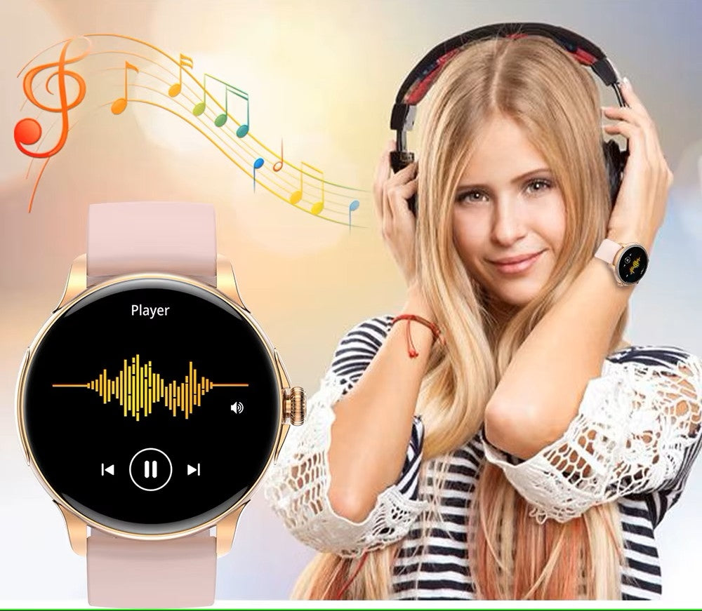 Smartwatch Damski Rubicon RNCF35 ROSE GOLD Bransoleta + Pasek Pink – zdjęcie 9