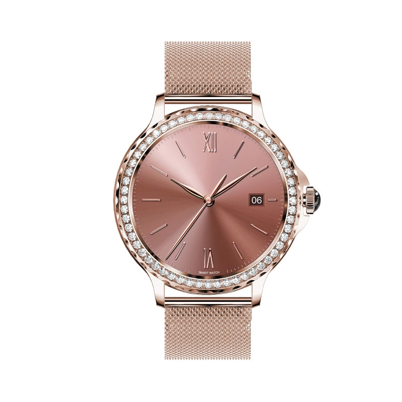 Smartwatch Damski VELTORI VT320-1 Złota Bransoleta + Różowy Pasek – zdjęcie 8