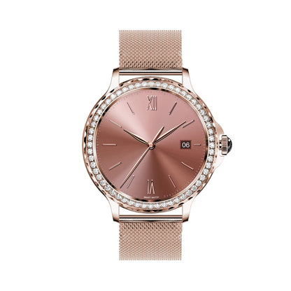 Smartwatch Damski VELTORI VT320-1 Złota Bransoleta + Różowy Pasek – zdjęcie 8