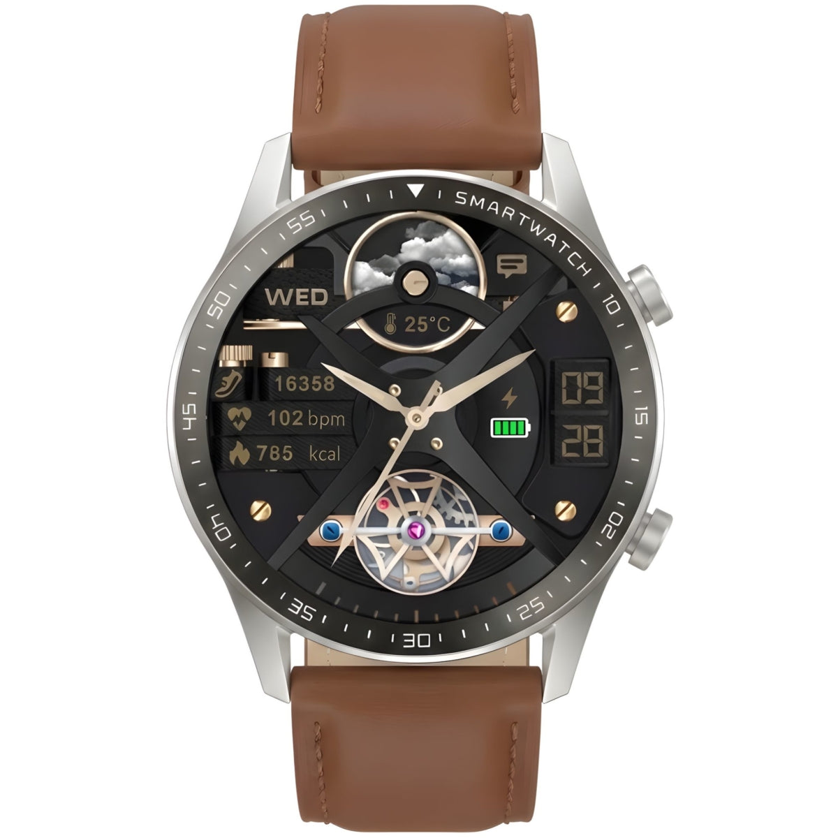 Smartwatch Gravity Srebrny 2 Paski GT10-8 – zdjęcie 9