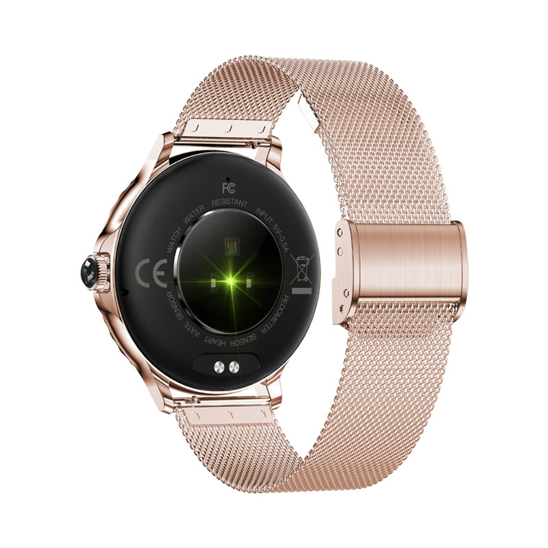 Smartwatch Damski VELTORI VT320-1 Złota Bransoleta + Różowy Pasek – zdjęcie 9
