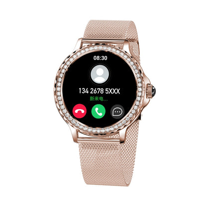 Smartwatch Damski VELTORI VT320-1 Złota Bransoleta + Różowy Pasek – zdjęcie 10