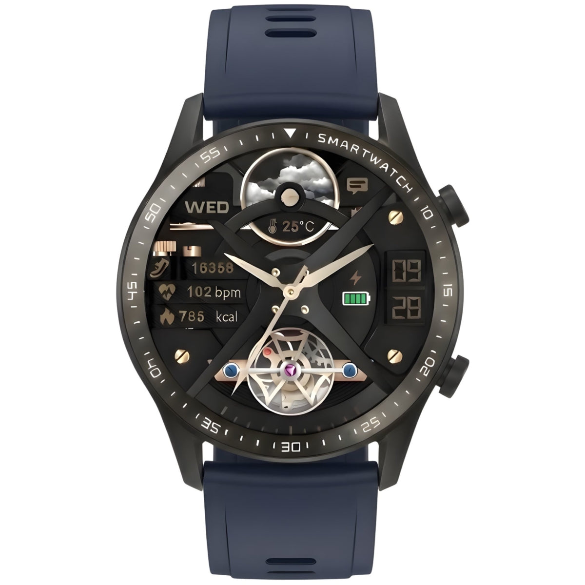 Smartwatch Gravity Czarny 2 Paski GT10-5 – zdjęcie 9