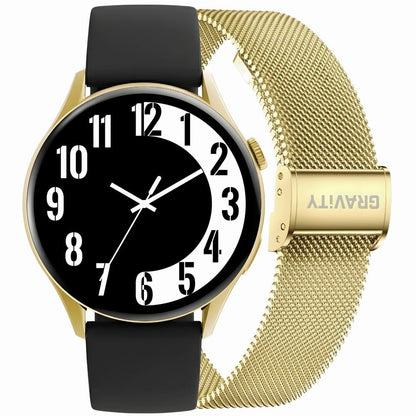 Smartwatch Gravity Złoty Pasek + Bransoleta GT11-1