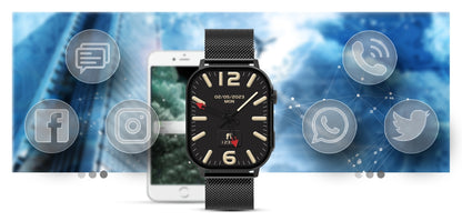 Smartwatch Gravity GT15-2 Pomarańczowy Pasek Silikonowy + Czarna Bransoleta – zdjęcie 13