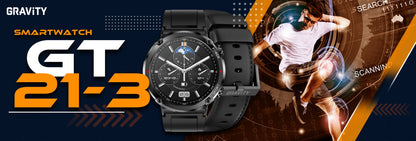 Smartwatch Gravity GT21-3 + Czarny Pasek Silikonowy – zdjęcie 10