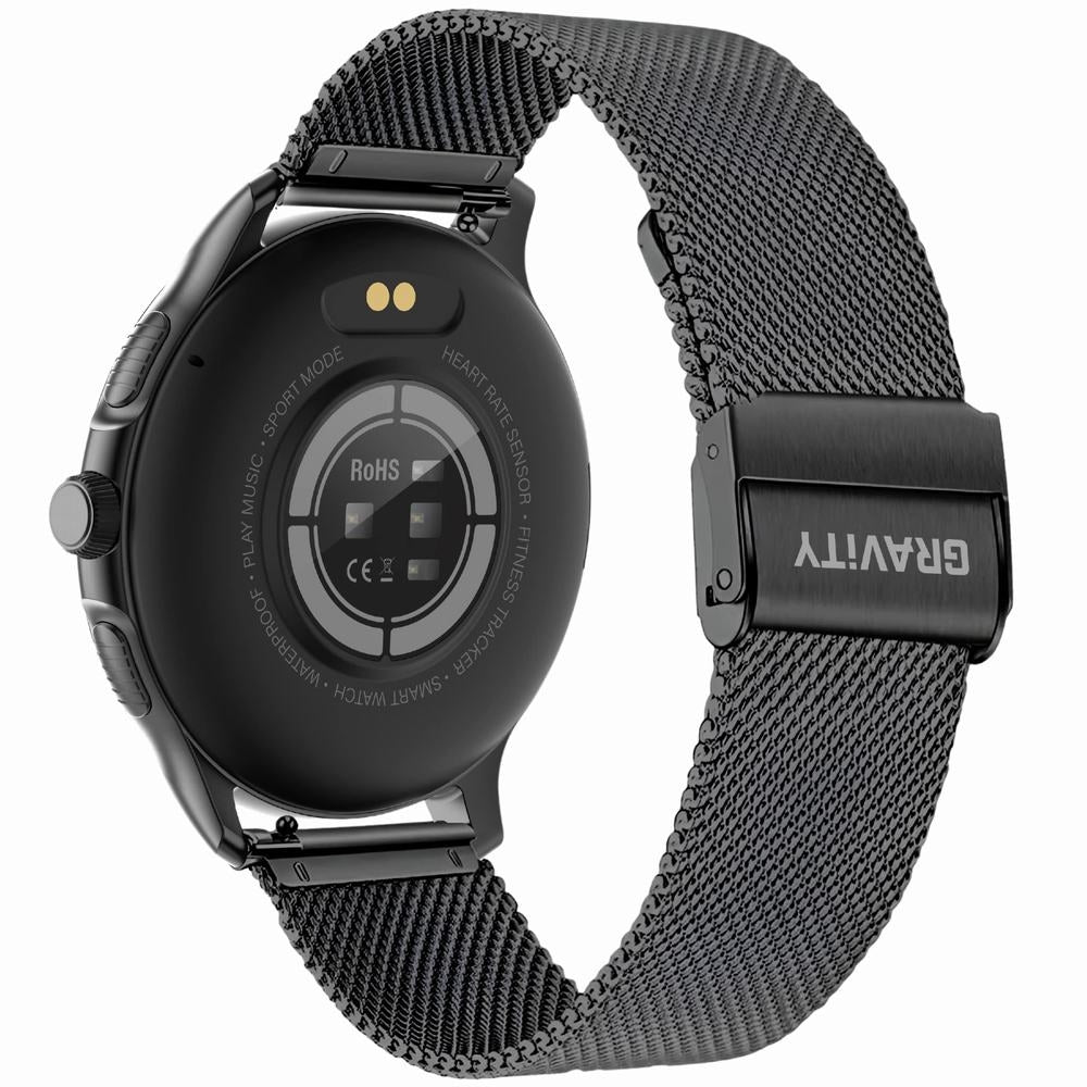 Smartwatch Damski GRAVITY GT12-1 Czarny Pasek Silikonowy + Czarna – zdjęcie 10
