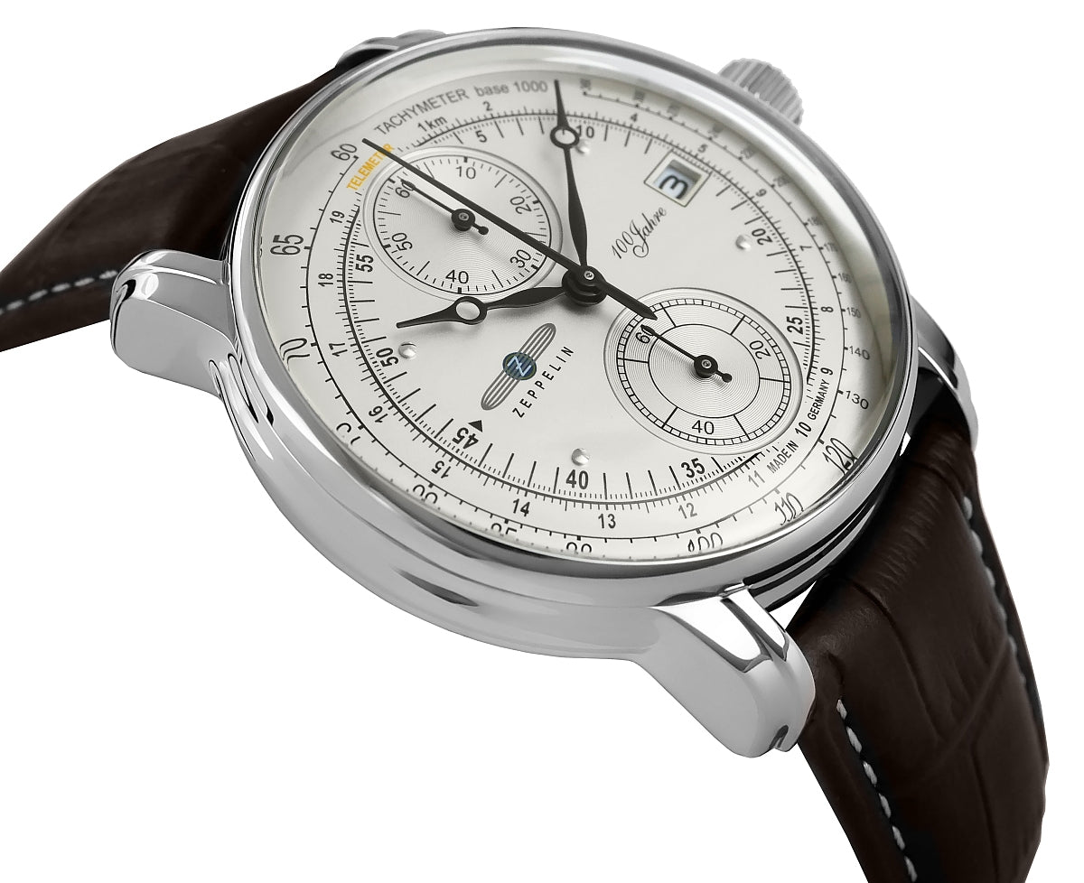 Zegarek Męski ZEPPELIN 100 Yahre Chronograph 8670-1 + BOX – zdjęcie 3