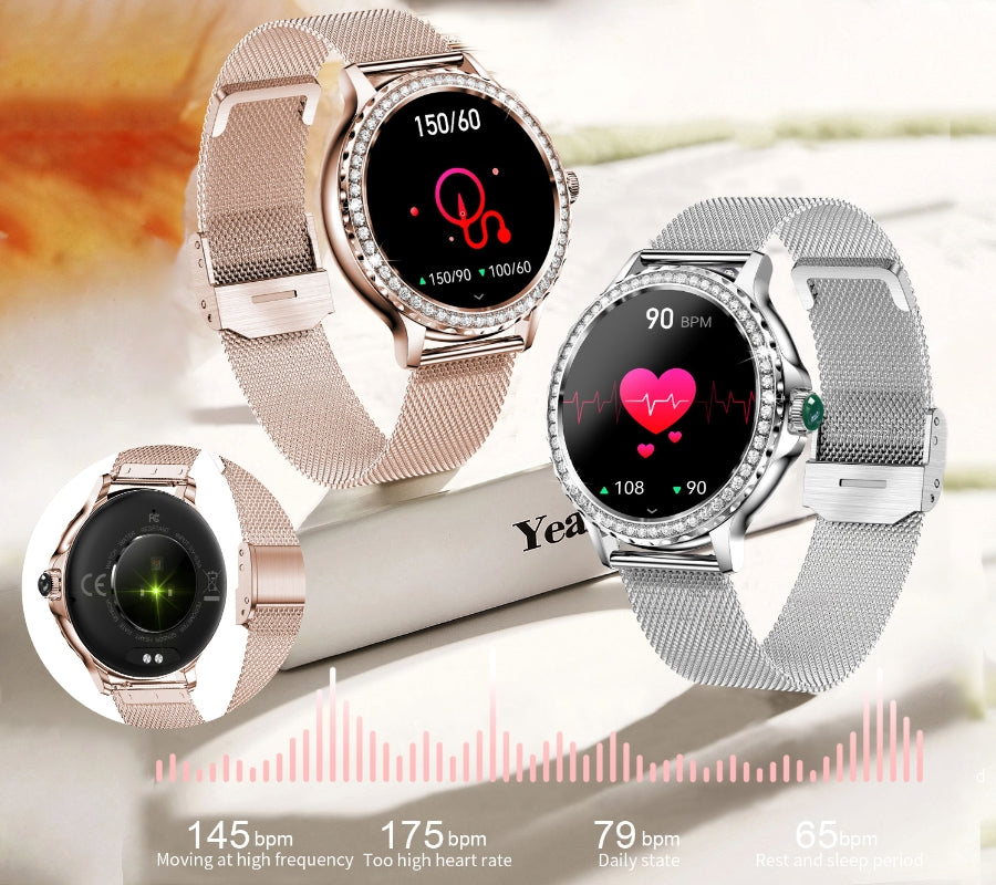 Smartwatch Damski Rubicon RNCF19-1 Silver  Bransoleta + Pasek – zdjęcie 10
