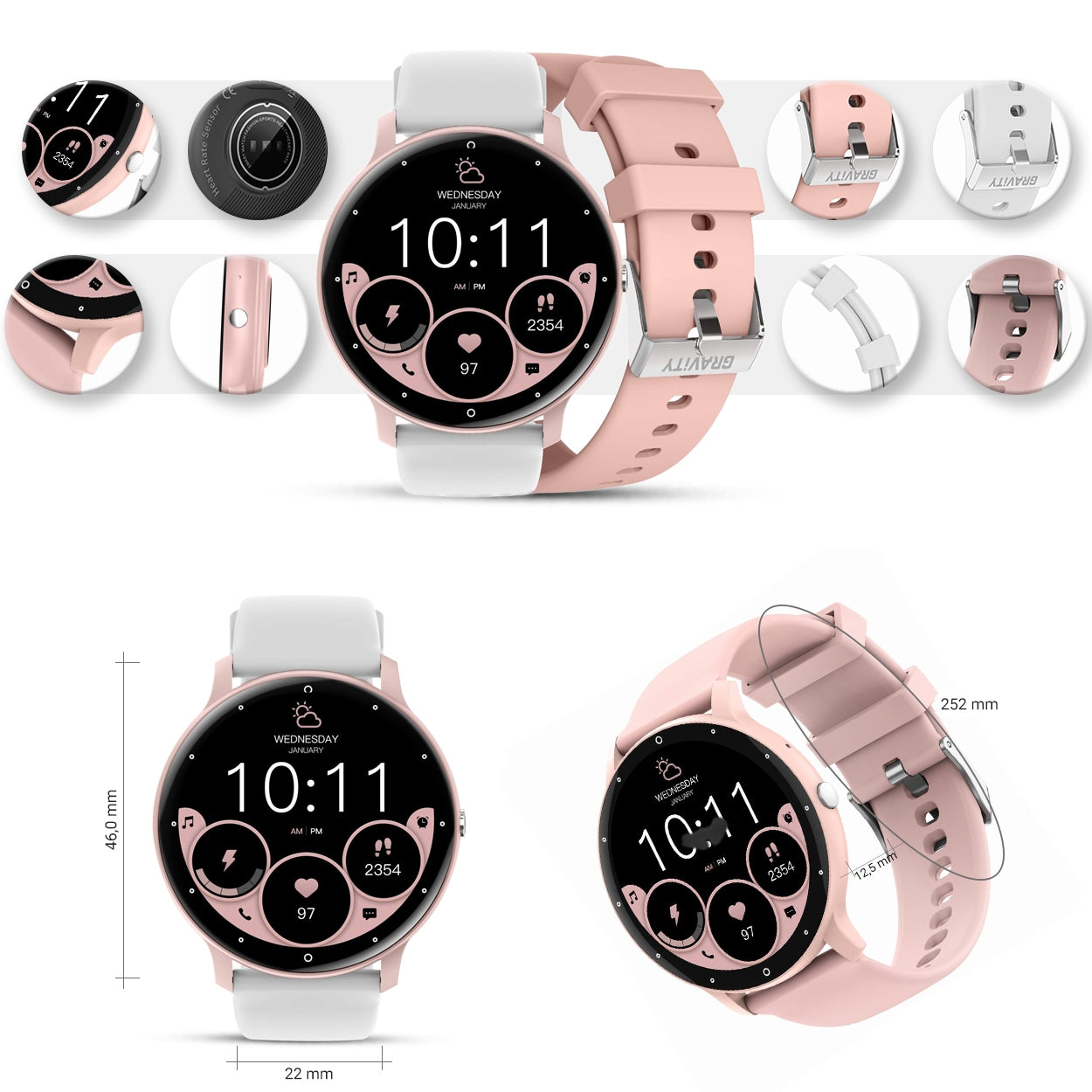 Smartwatch Gravity GT1-6 PRO – zdjęcie 10