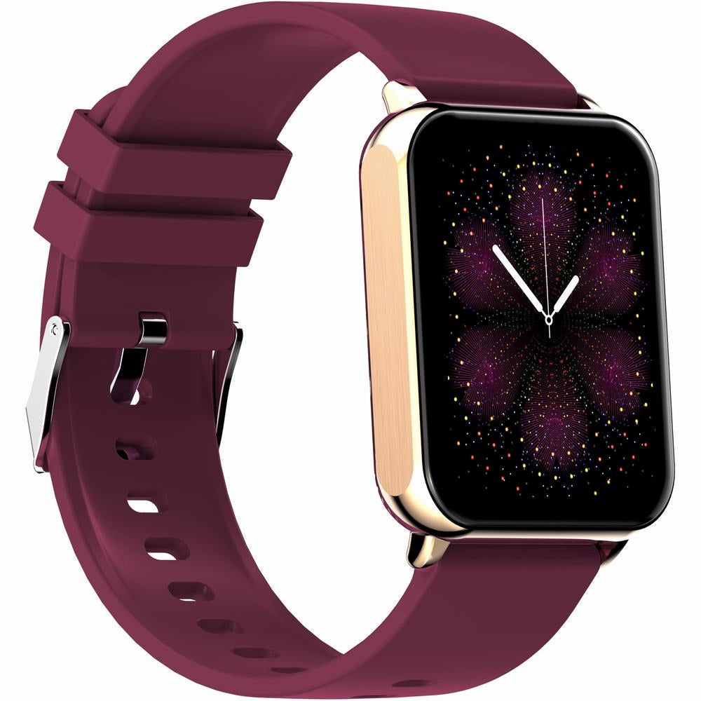 Smartwatch Gravity Różowe Złoto Bordowy 2 Paski GT17-6 – zdjęcie 10