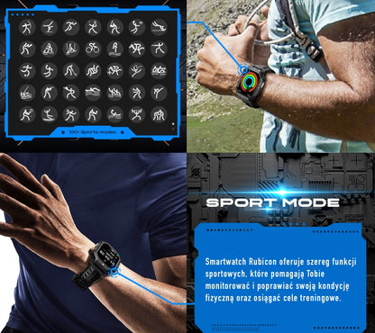 Smartwatch Męski Rubicon RNCF24-1 BLACK – zdjęcie 10