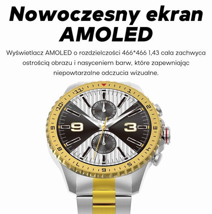 Smartwatch Męski GRAVITY GT16-1 Gold / Złota Bransoleta – zdjęcie 10