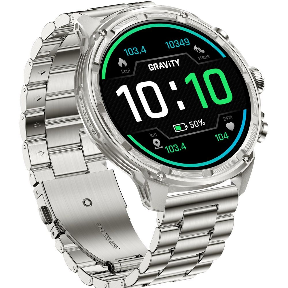 Smartwatch Gravity Srebrny Pasek + Bransoleta GT41-3 – zdjęcie 10