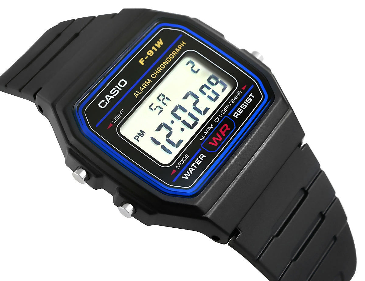 Zegarek Męski CASIO F-91W-1YEG + BOX – zdjęcie 2