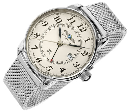 Zegarek Męski ZEPPELIN LZ127 Graf Zeppelin GMT 7642M-5 + BOX – zdjęcie 5