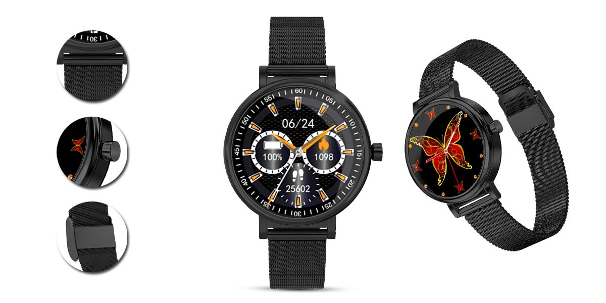 Zegarek Damski RUBICON SMARTWATCH RNBE64-3 BLACK – zdjęcie 5