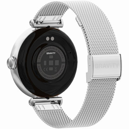 Smartwatch Gravity Srebrno Biały 2 Paski GT26-8 – zdjęcie 10