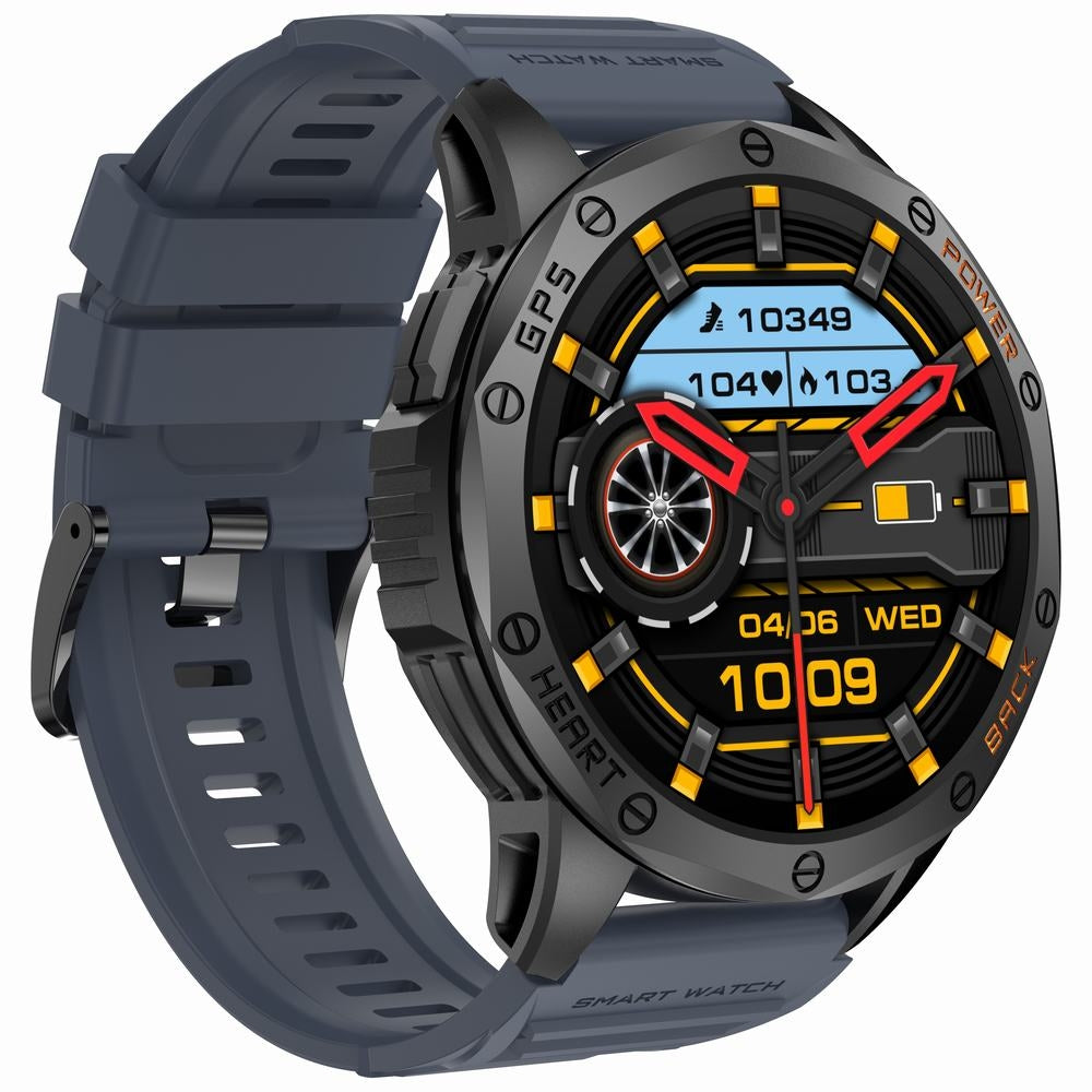 Smartwatch Męski GRAVITY GPS GT24-1 Czarny Pasek Silikonowy + Granatowy – zdjęcie 9