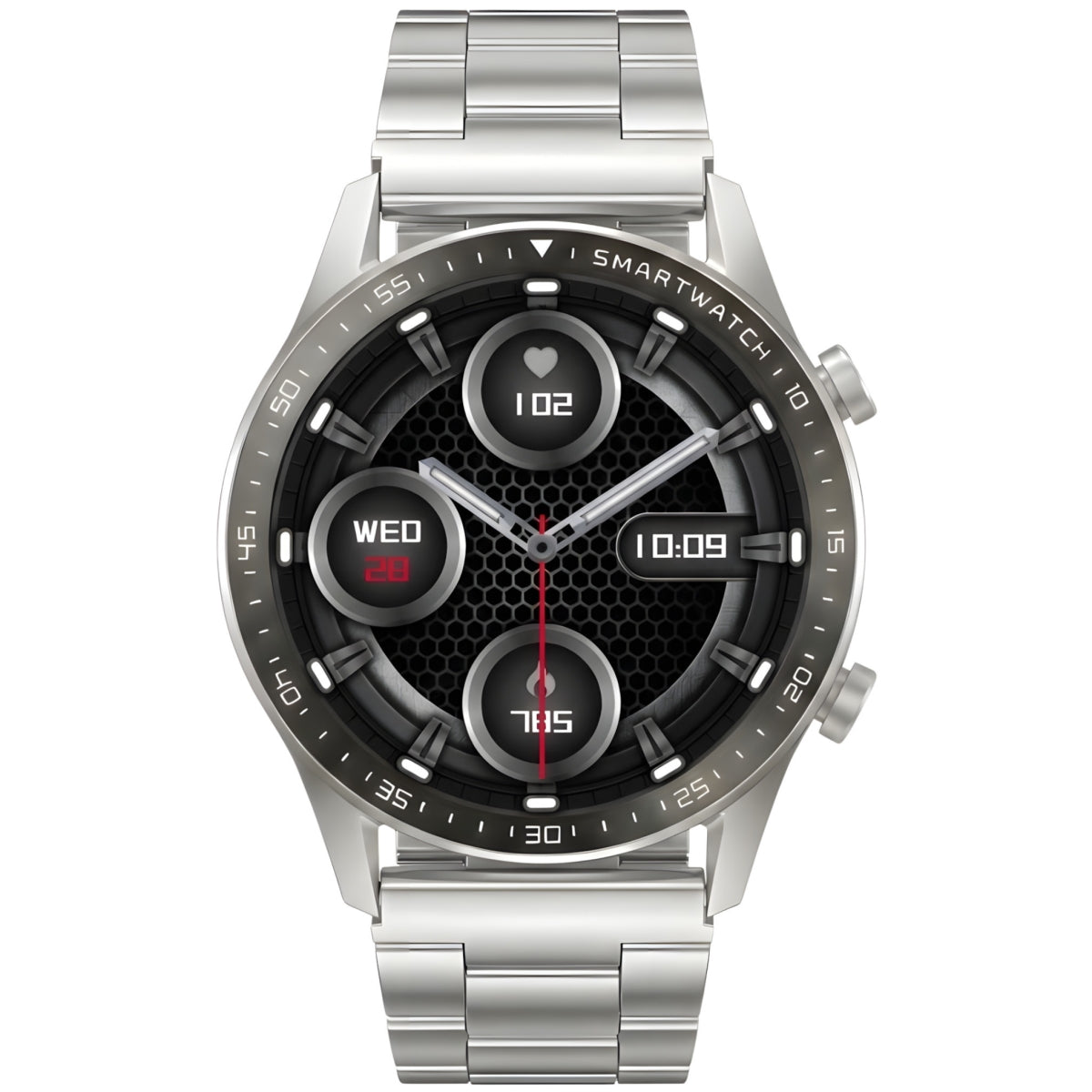 Smartwatch Gravity Srebrny Bransoleta + Pasek GT10-6 – zdjęcie 8