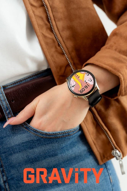 Smartwatch Gravity Złoty Pasek + Bransoleta GT11-1 – zdjęcie 12