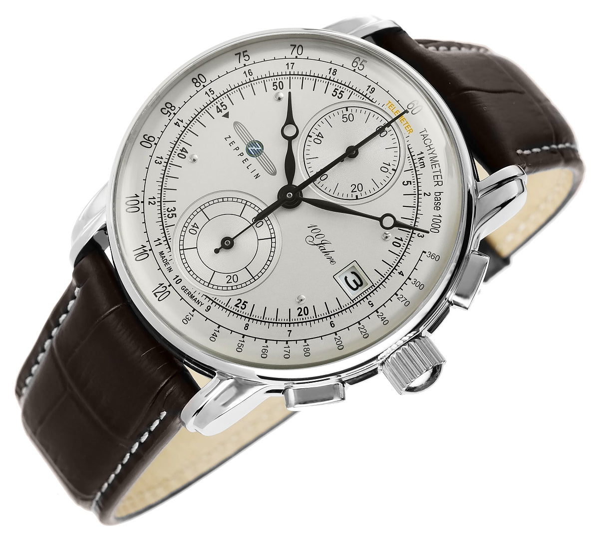 Zegarek Męski ZEPPELIN 100 Yahre Chronograph 8670-1 + BOX – zdjęcie 4