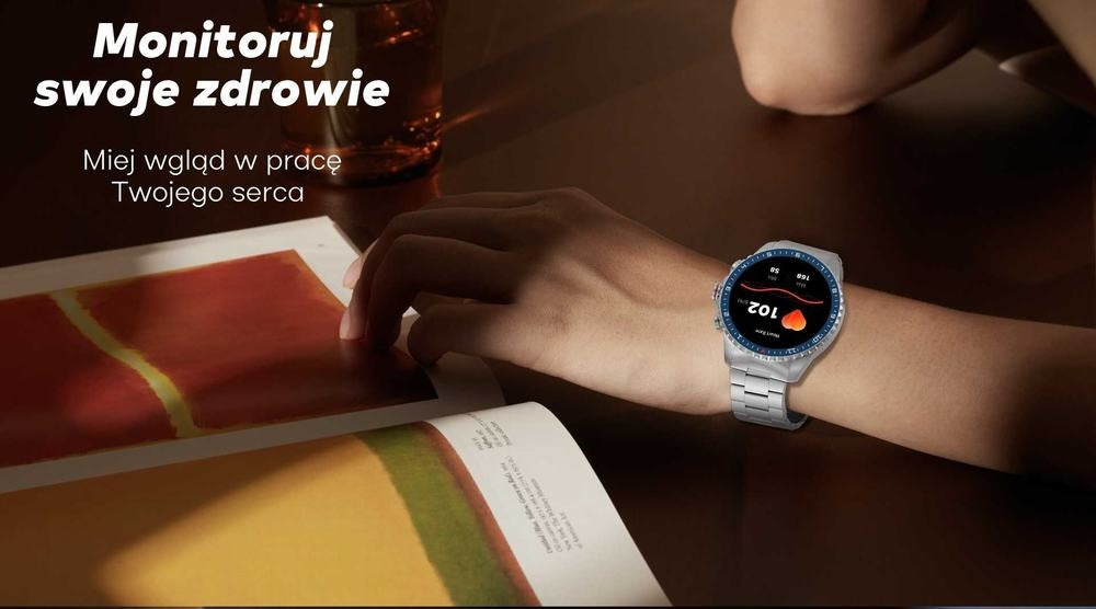 Smartwatch Męski GRAVITY GT16-2 Black / Czarna Bransoleta – zdjęcie 6