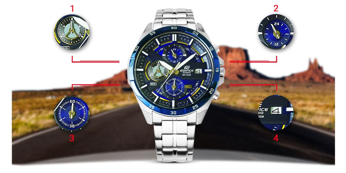 Zegarek Męski CASIO EDIFICE EFR-556DB-2AVUEF 10 BAR + BOX – zdjęcie 7