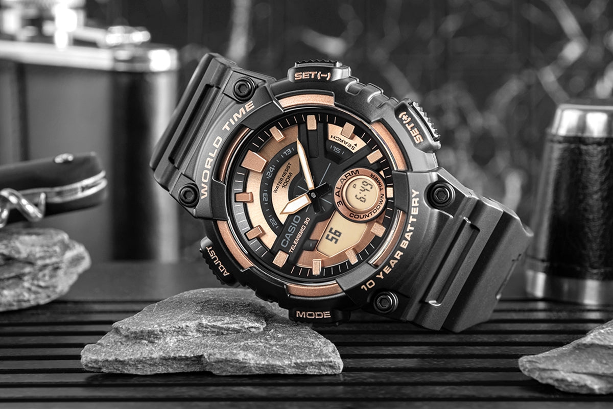 Zegarek Męski CASIO Gerton AEQ-110W-1A3VDF + BOX – zdjęcie 6