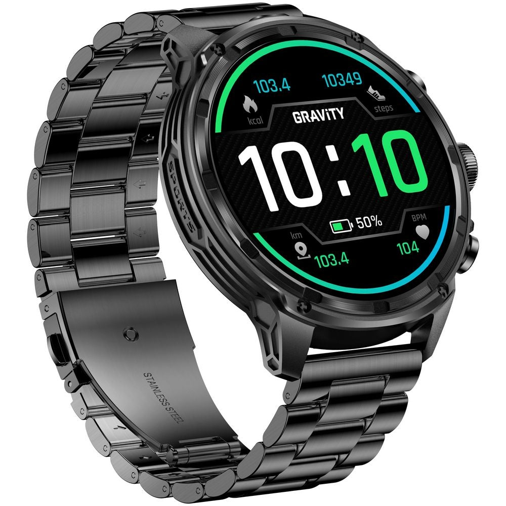 Smartwatch Gravity Czarny Pasek + Bransoleta GT41-1 – zdjęcie 11
