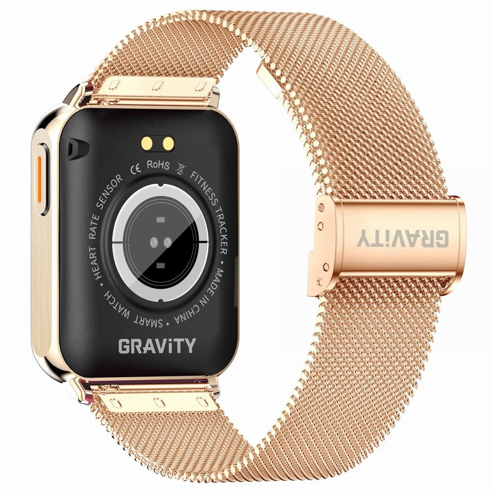 Smartwatch Gravity Różowe Złoto Granatowy 2 Paski GT17-2 – zdjęcie 11