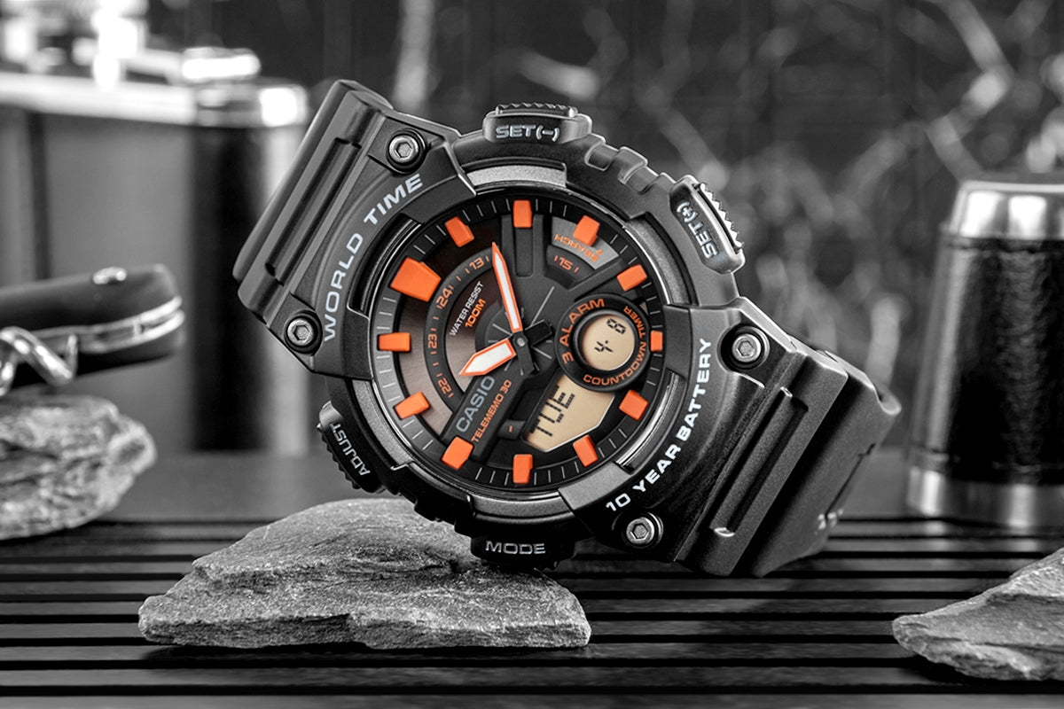 Zegarek Męski CASIO Gerton AEQ-110W-1A2VDF + BOX – zdjęcie 6