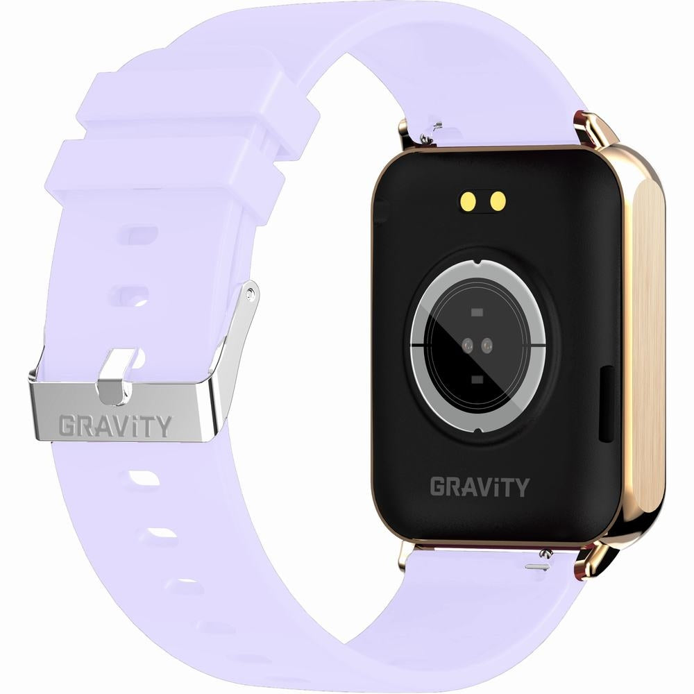 Smartwatch Gravity Różowe Złoto Fioletowy 2 Paski GT17-3 – zdjęcie 11