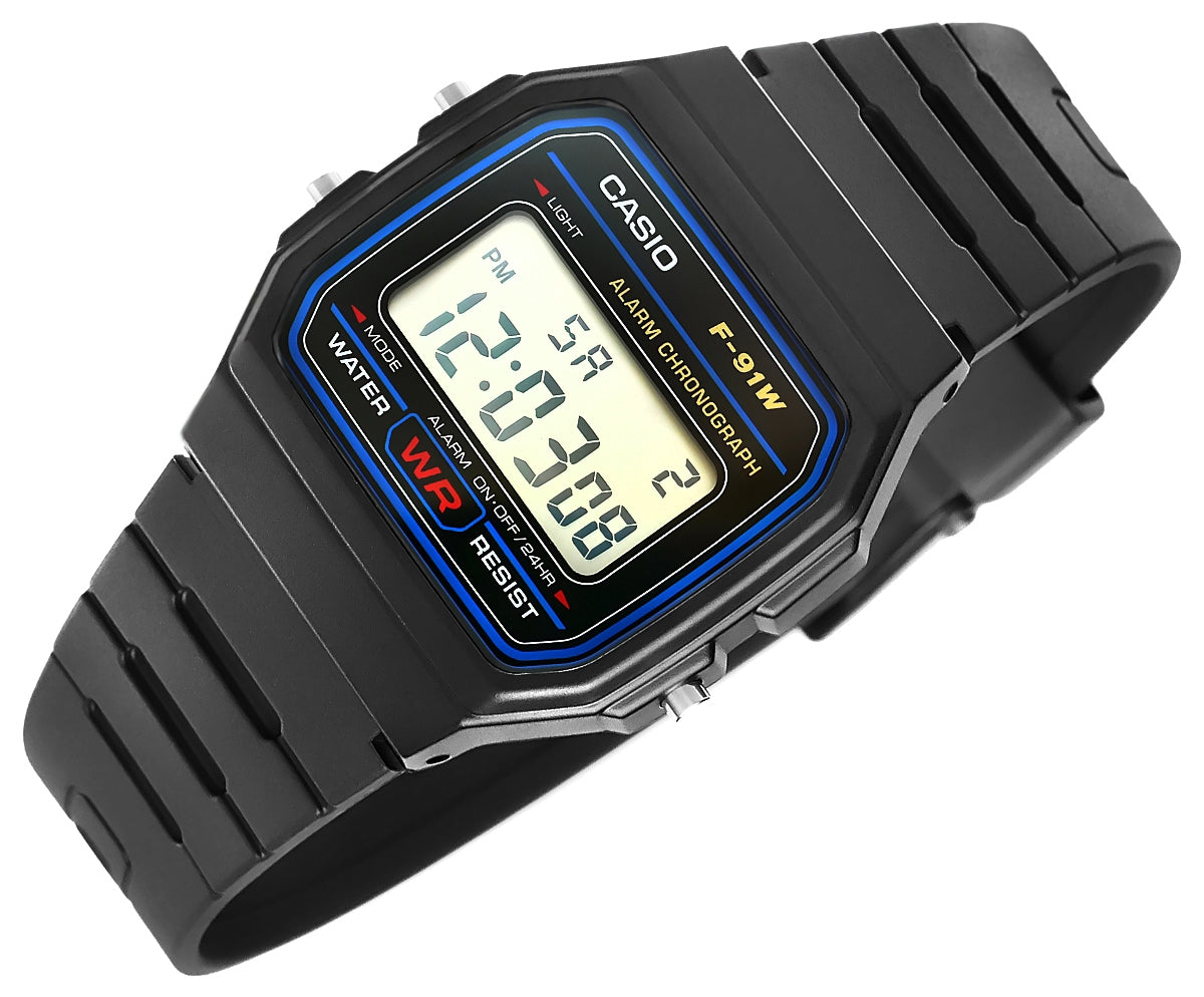 Zegarek Męski CASIO F-91W-1YEG + BOX – zdjęcie 3