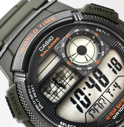 Zegarek Męski CASIO AE-1000W-3AVDF + BOX – zdjęcie 4