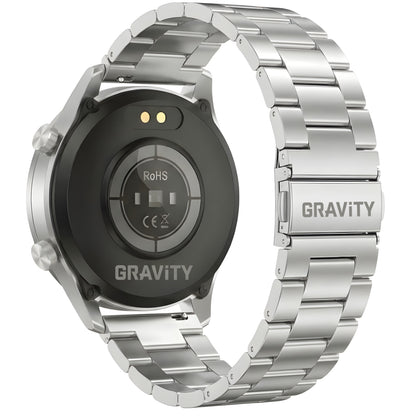 Smartwatch Gravity Srebrny Bransoleta + Pasek GT10-6 – zdjęcie 14