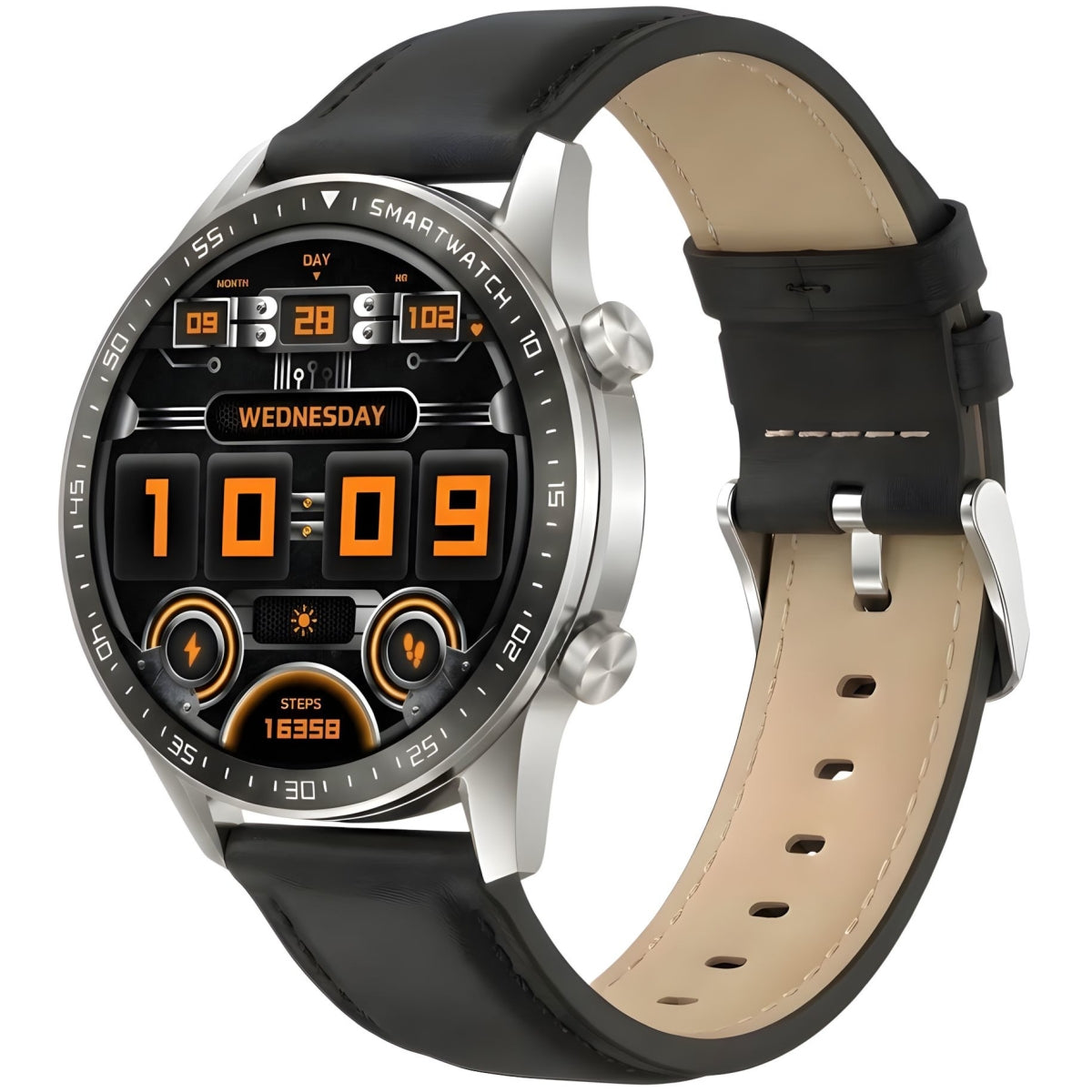 Smartwatch Gravity Srebrny 2 Paski GT10-7 – zdjęcie 4