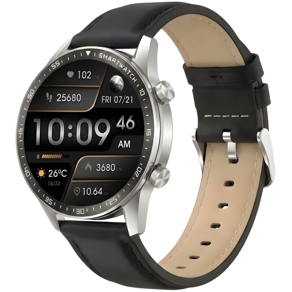 Smartwatch Gravity Srebrny 2 Paski GT10-7 – zdjęcie 5
