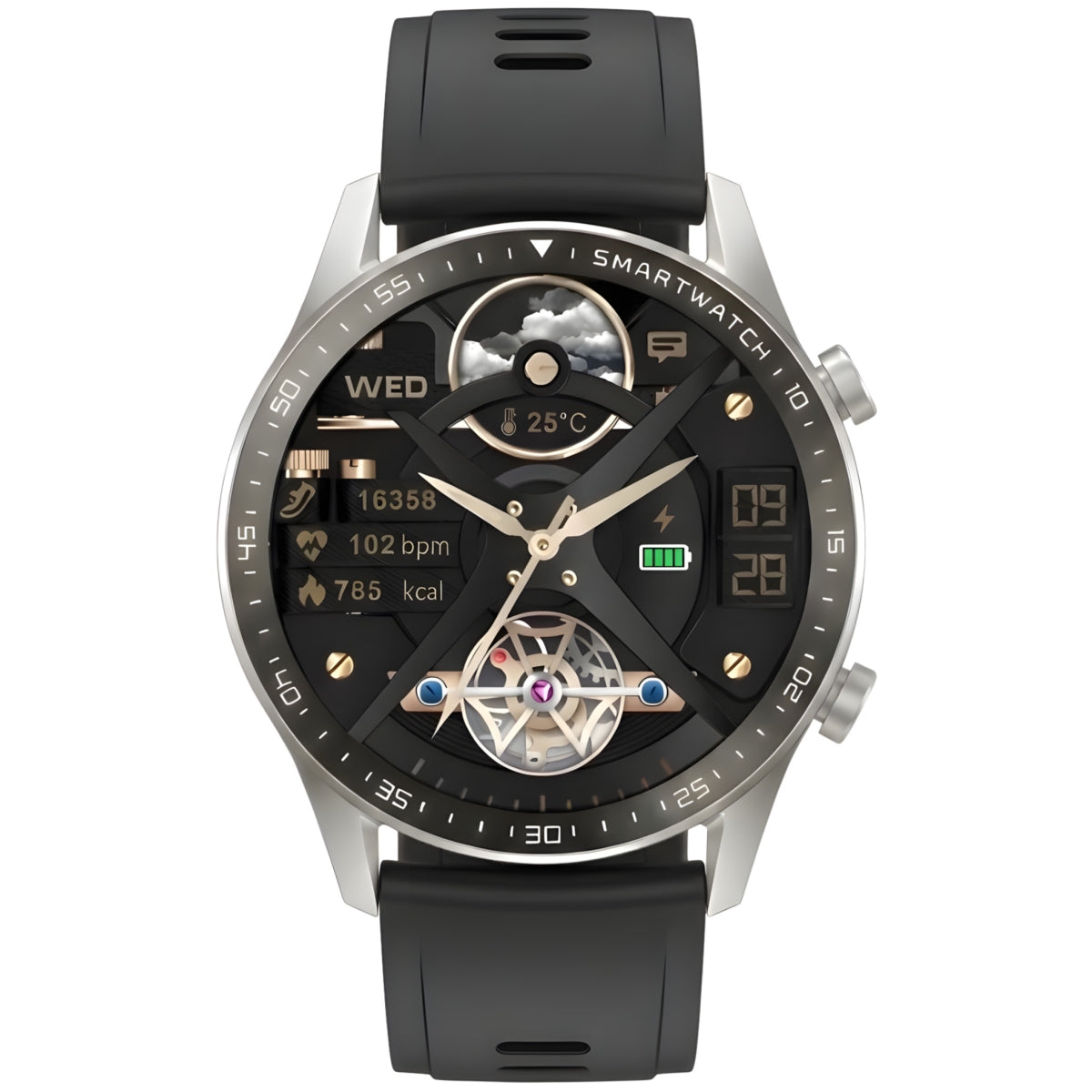 Smartwatch Gravity Srebrny 2 Paski GT10-7 – zdjęcie 6
